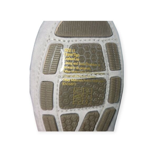 New Janie and Jack Suede Driving Shoes Boys 11 Gray Leather - Picture 5 of 6